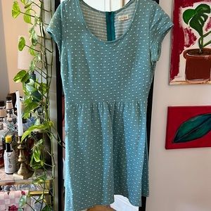 Baby blue Polka Dotted Dress